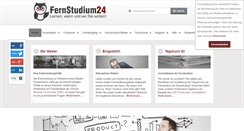 Desktop Screenshot of fernstudium24.de