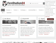 Tablet Screenshot of fernstudium24.de